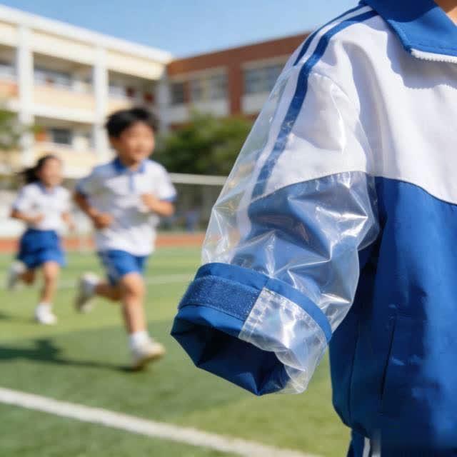 校服藏薄膜引热议：比“不透气”更该关注的是安心底线
 
孩子校服破口后，竟从夹层