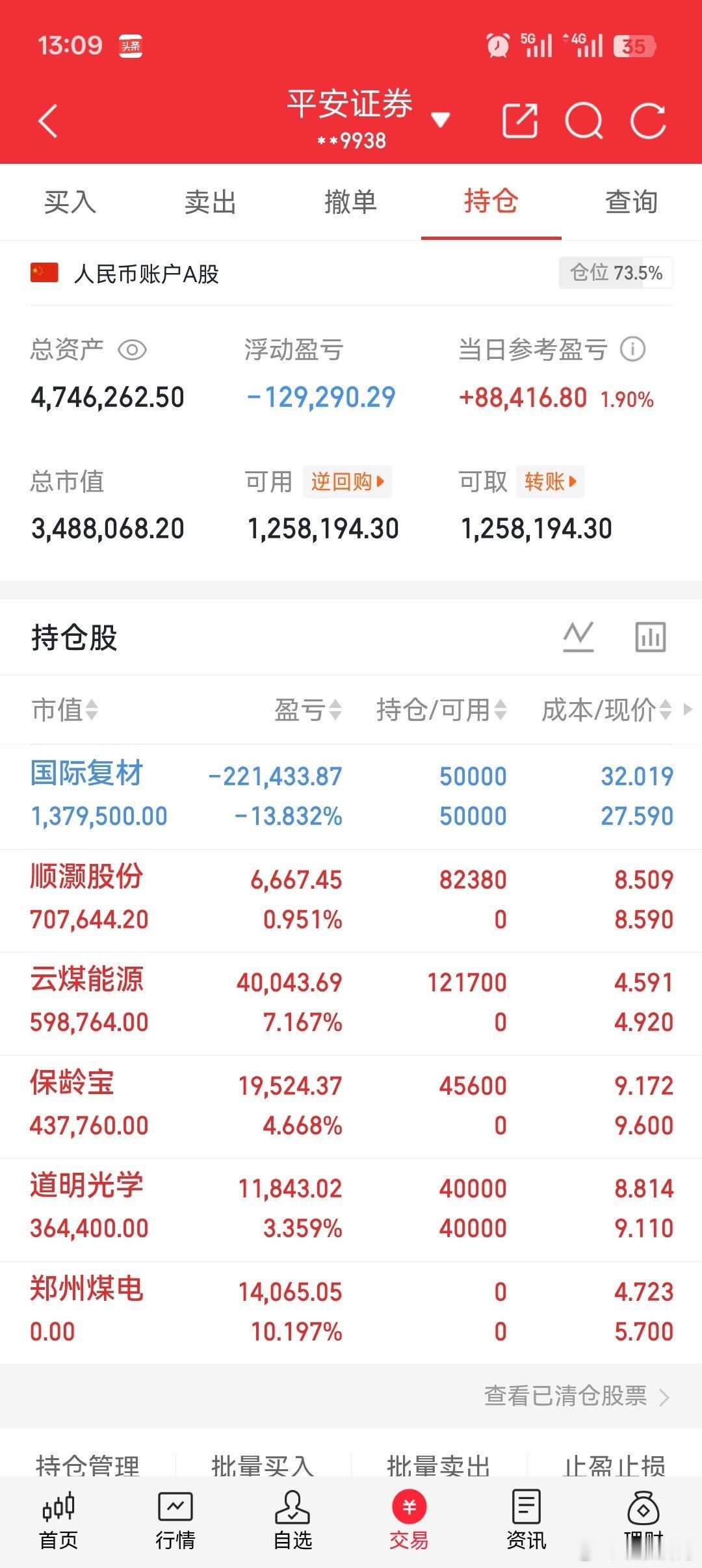 个人持仓分享！ ​​​