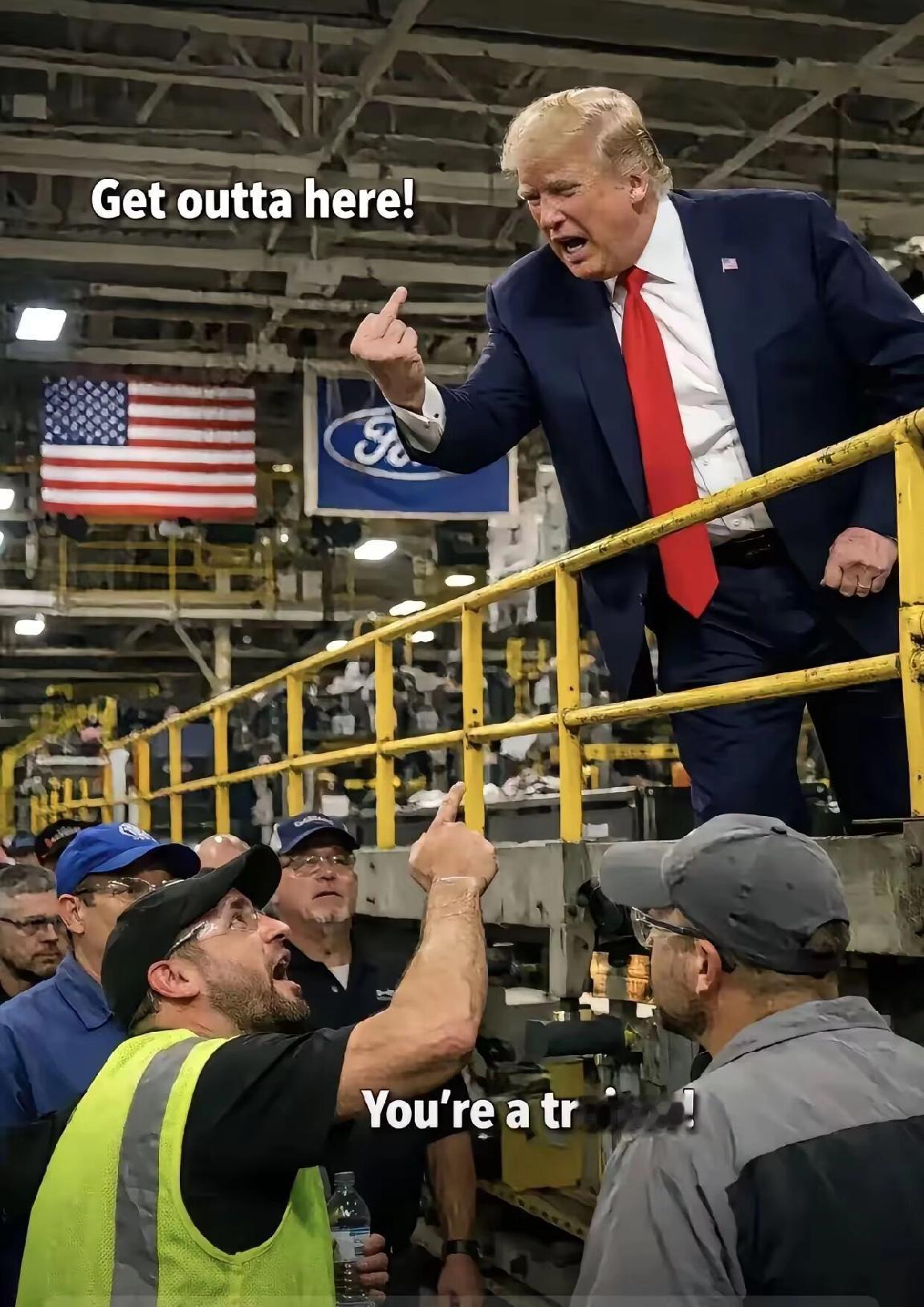 看这架势，连起码对总统的尊重都没有啊，张嘴就骂总统是叛徒。
​​​总统也没示弱，