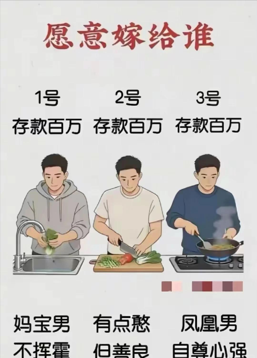 家境相当，性格天差地别，婚姻该如何做出取舍？

同样拥有百万存款，三个男人代表三