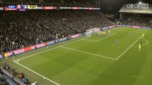 第41分钟，热刺通过角球破门，格雷攻入热刺生涯首球 