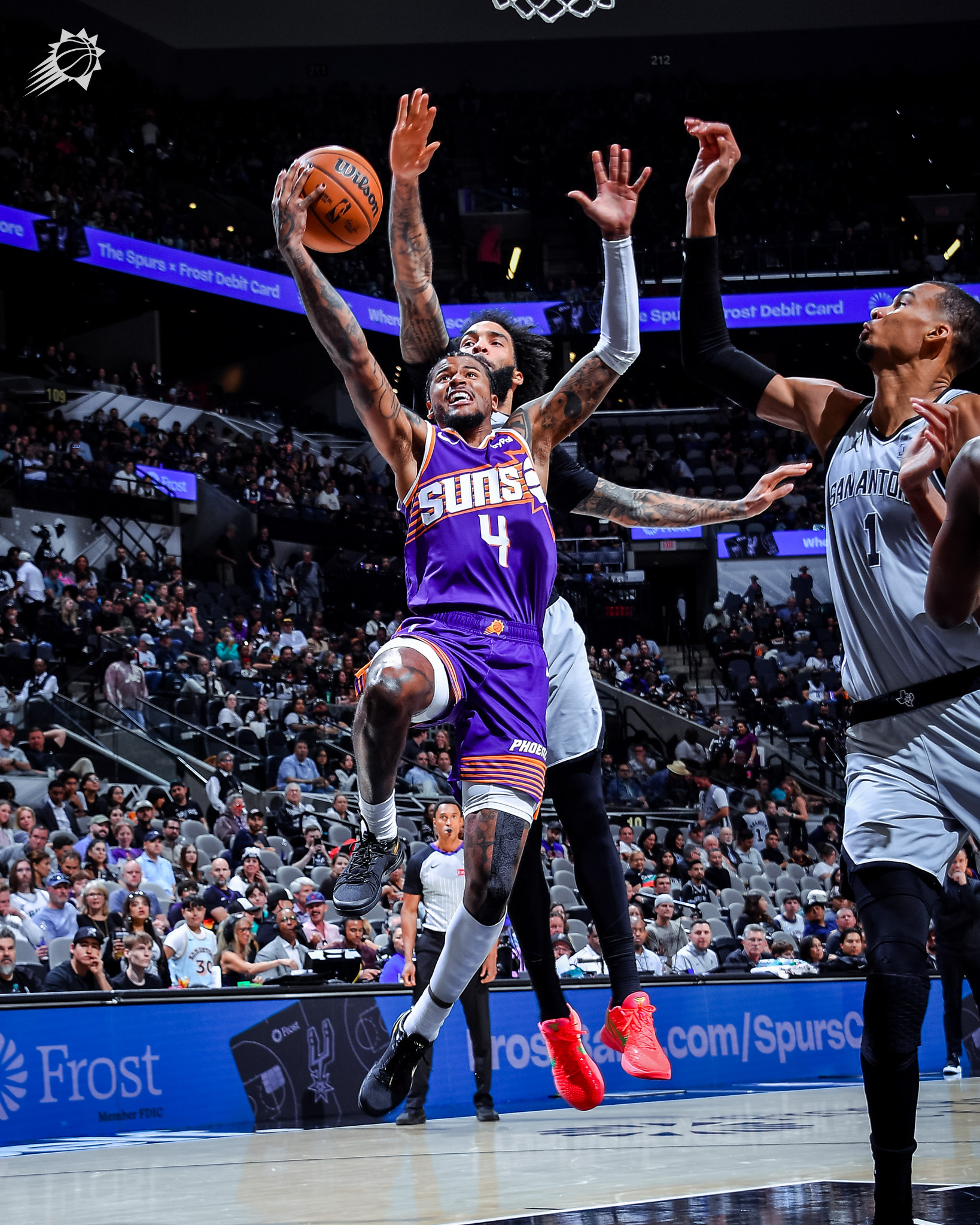 JG命中，第四节顶住 菲尼克斯太阳 ｜旭日东升 ｜太阳vs马刺