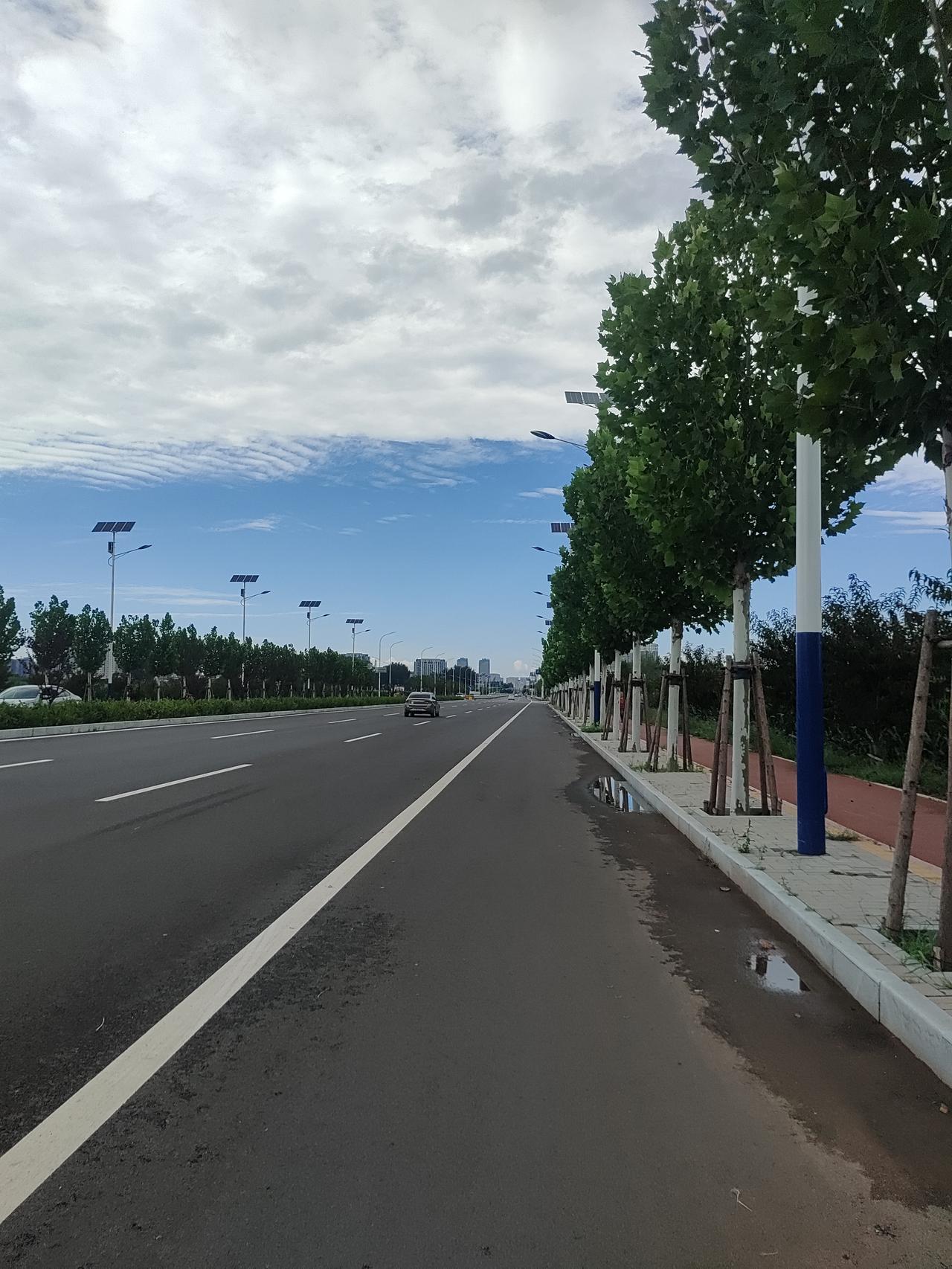 心烦时出去走走，浮躁的心瞬间就平静了，随手拍了一张照片，这☁️氛围感直接拉满！