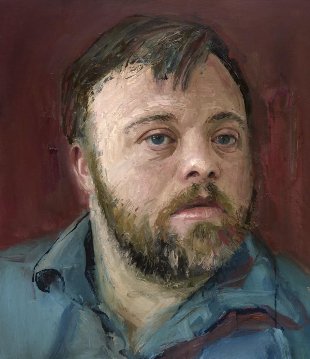 沉思的男子，油画般的质感，深邃的眼神，引人入胜。沉思静谧氛围 沉思照 宛如一位沉