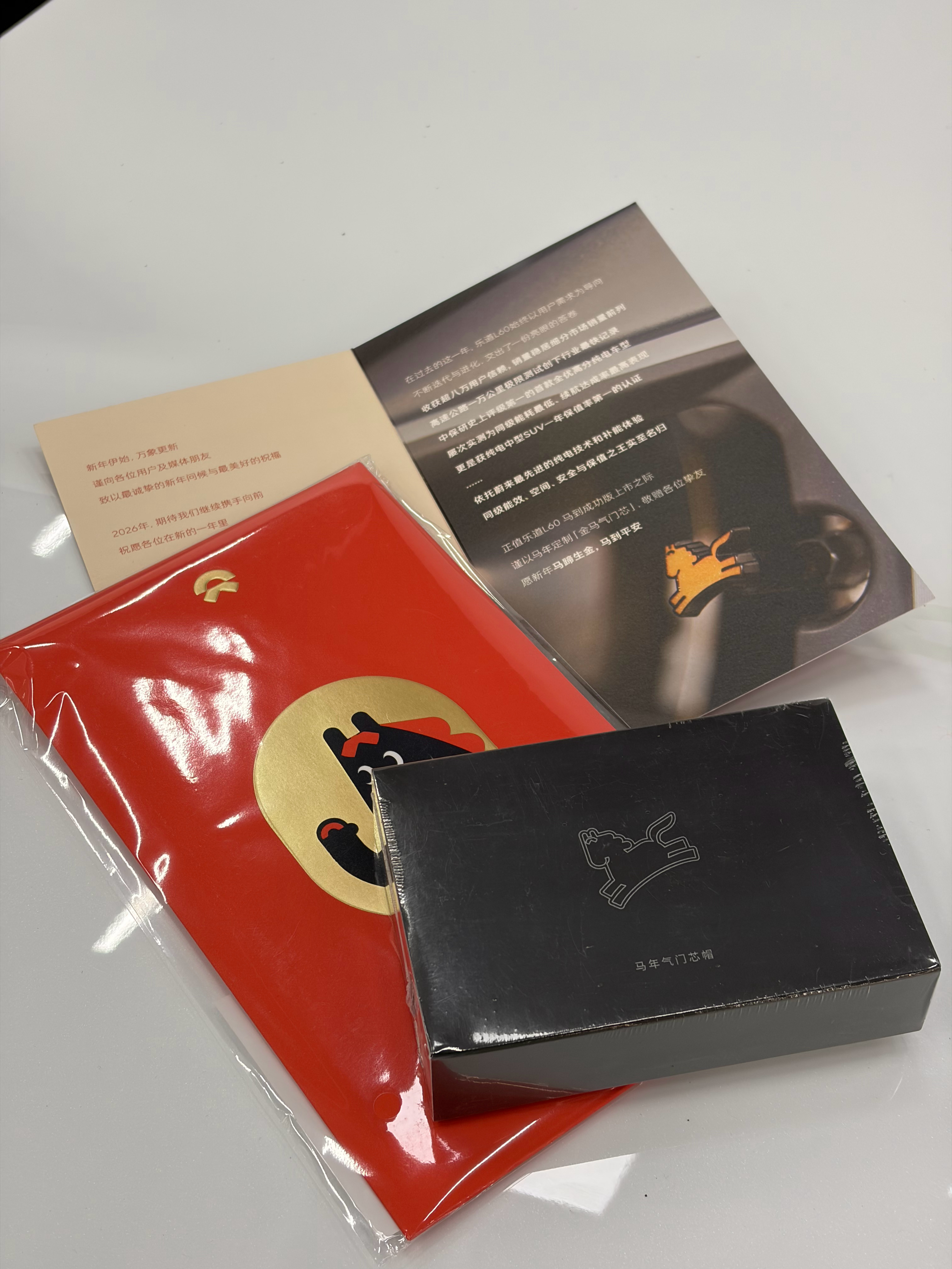 一早收到乐道的小礼物小马的气门嘴，质感很好待会抽了吧乐道汽车乐道L60