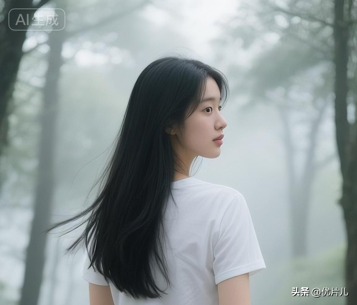 风停雾软，人立林间，
很多美好，就藏在这一回眸的瞬间。
治愈系风景   日常松弛