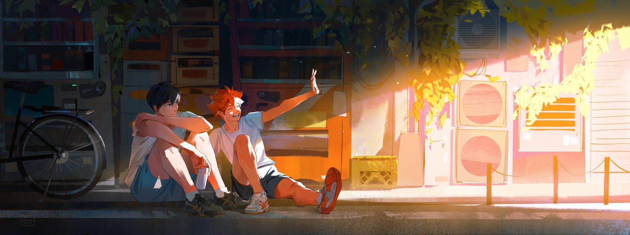 排球少年  影山 日向 光☀️ 绘：maru_lana 已授权  