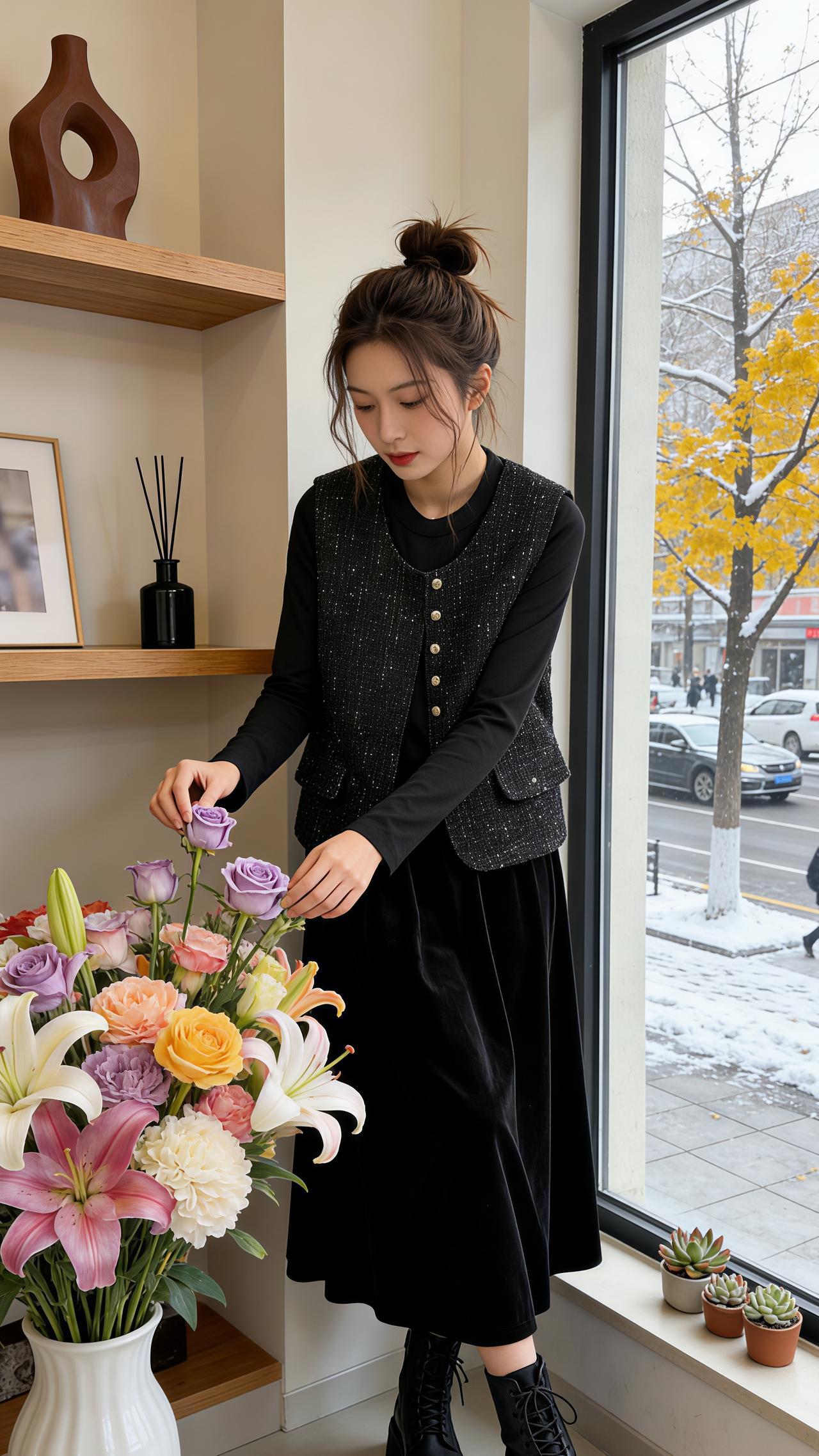 穿搭 温柔穿搭 套装穿搭 小香风套装 约会穿搭