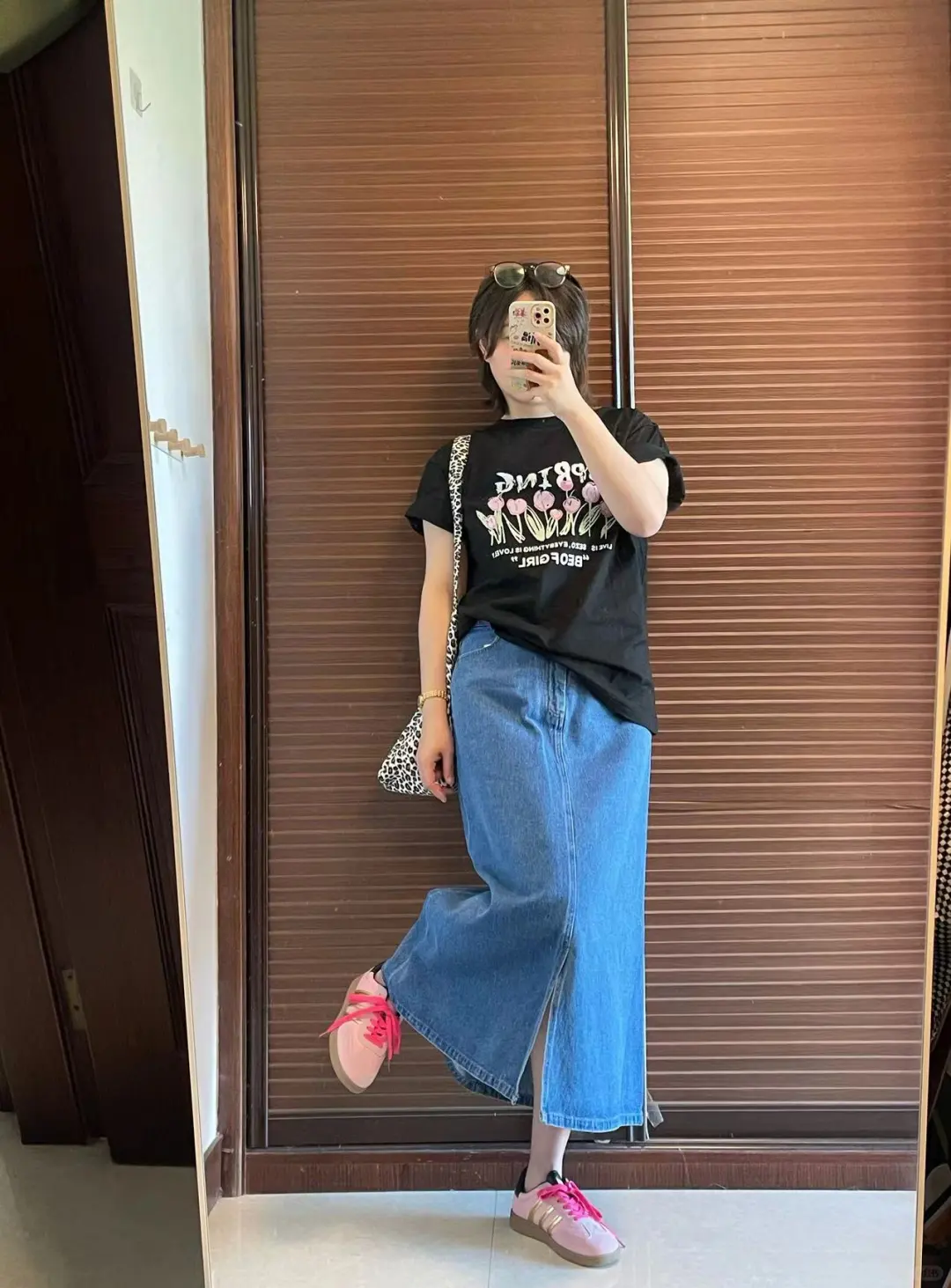 牛仔裙的颜色好正吖💙