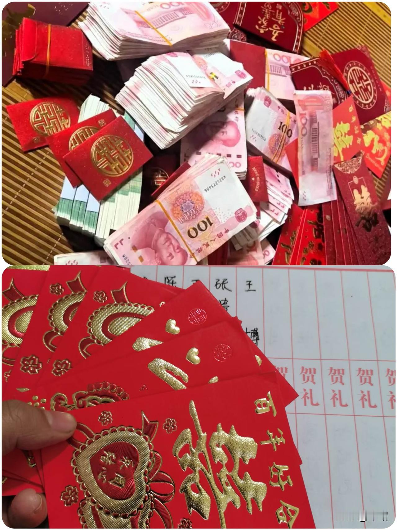 现在是人情薄如纸！今天我弟弟结婚，在酒店订了36桌，每桌花费1600。
万万没想