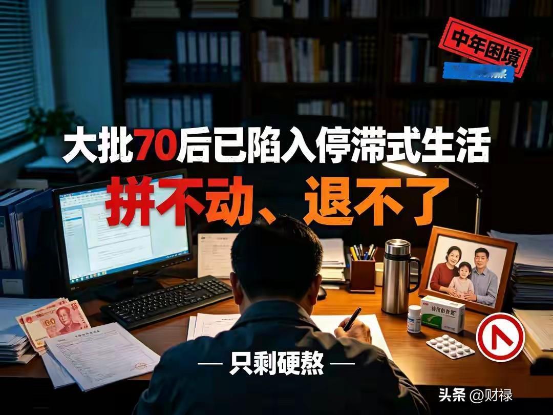 大批70后陷入“停滞式生活”：拼不动、退不了，只剩硬熬

你有没有发现，身边那批