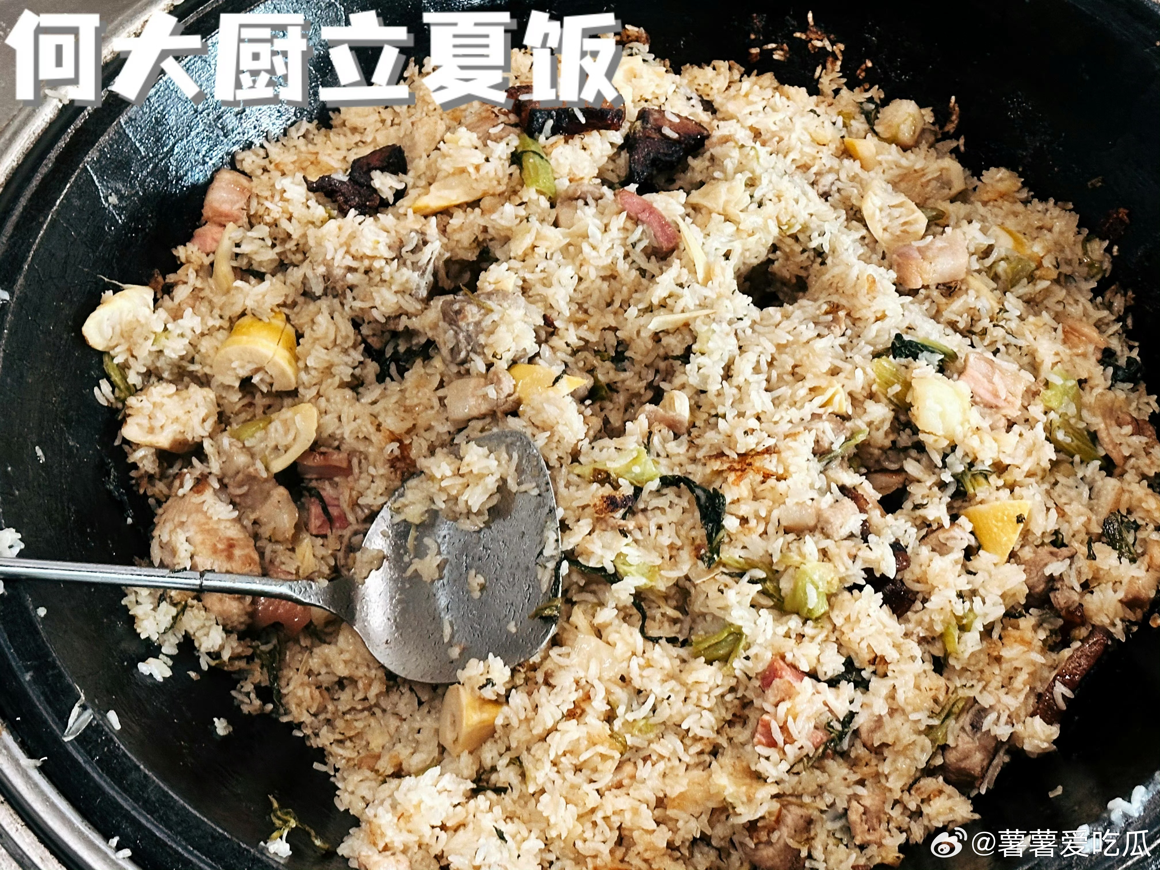 赵小童晒立夏饭看起来真的很好吃！我也想吃[哇]种地吧 ​​​