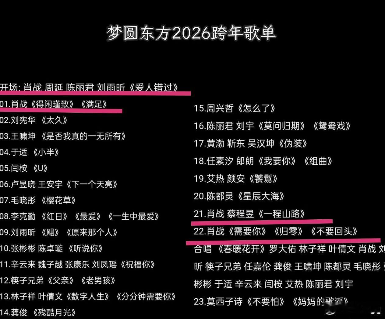 今年跨年晚会🉑吃的太好了，感谢东方卫视这投喂肖战