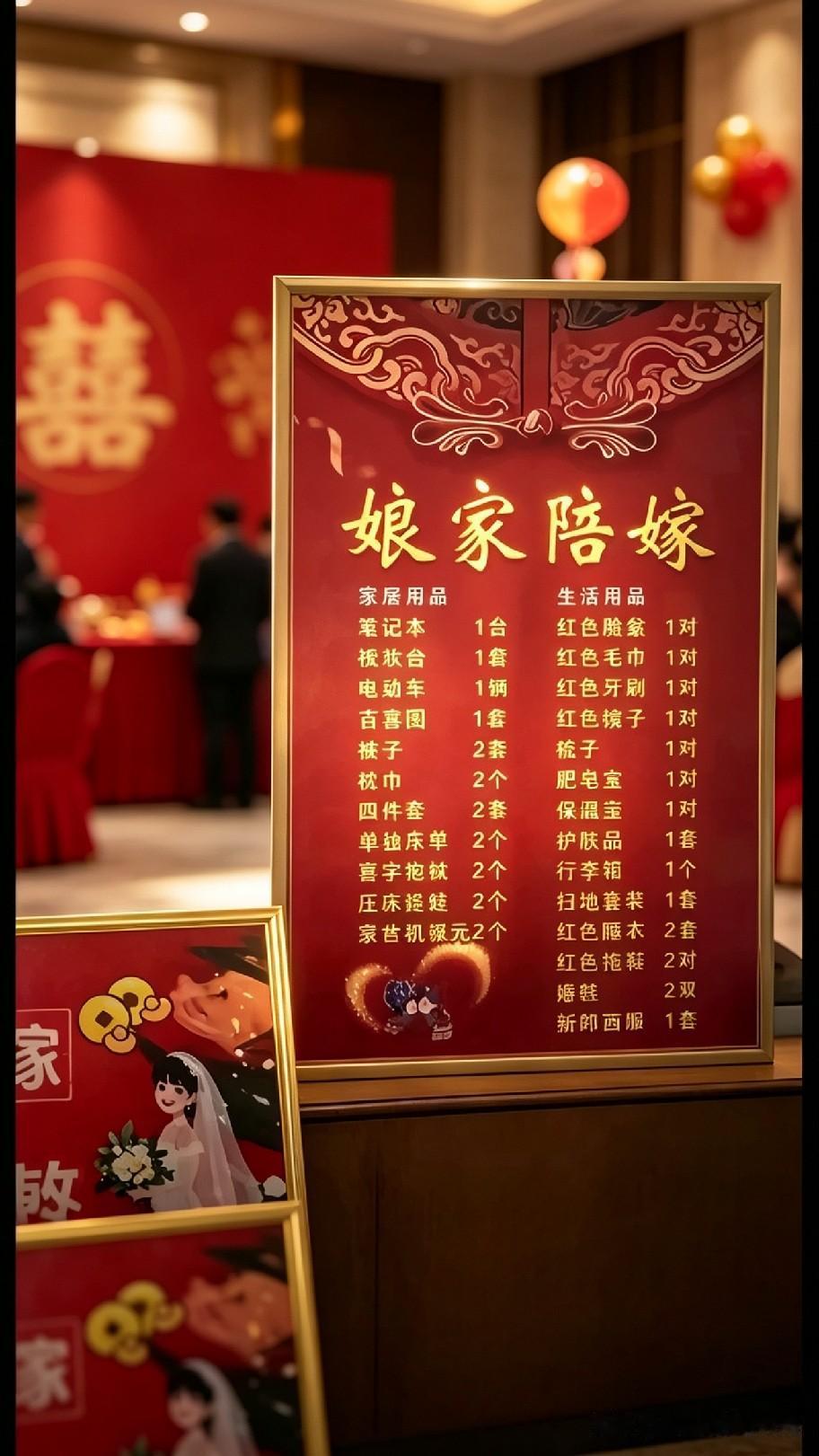 本以为满满的陪嫁是娘家底气，看清清单里面的东西，瞬间引人深思。到底什么样的陪嫁，