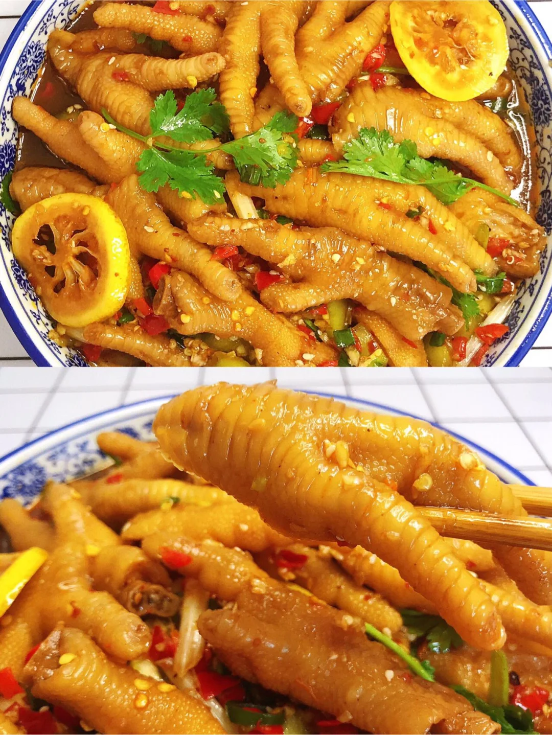 ㊙️流口水了！柠檬酸辣鸡爪，超级好吃！