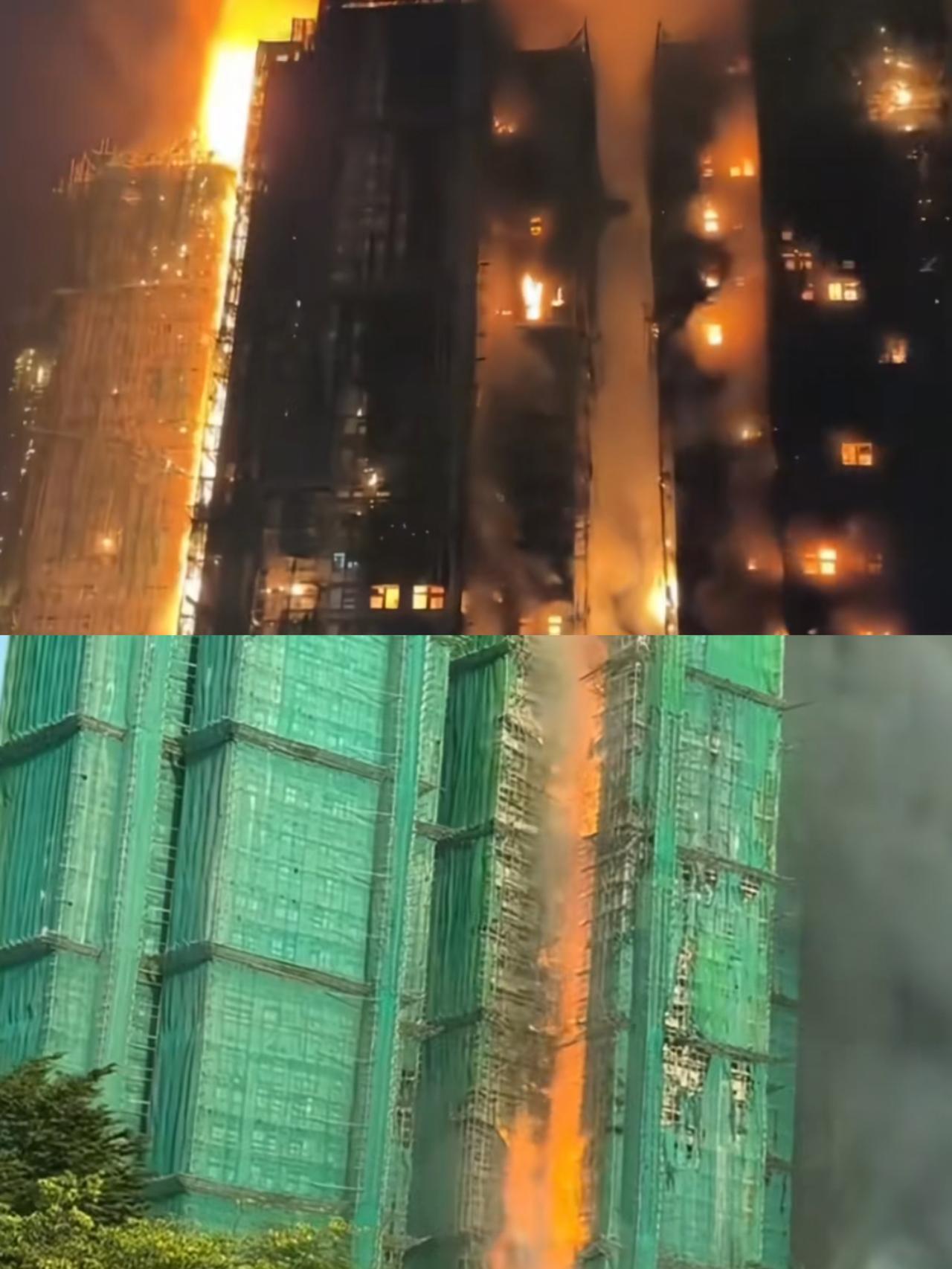 看到香港火灾的新闻，
我才理解，之前我爸为什么说，
塔楼再便宜，也得买板楼！
 