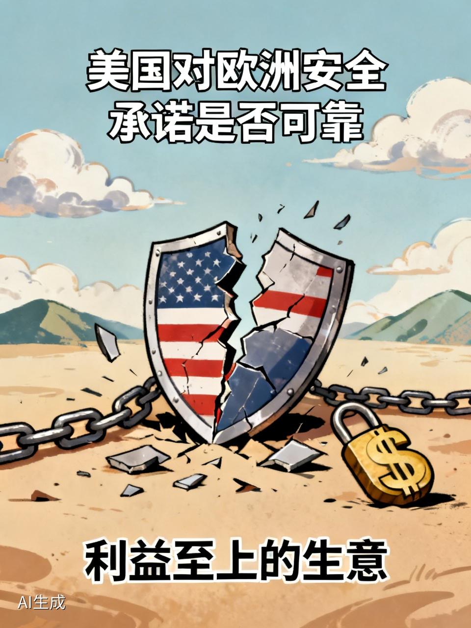 这绝对是忽悠，欧洲国家应清醒地看清这一点。美国现政府将对欧洲国家的保护当作一门大