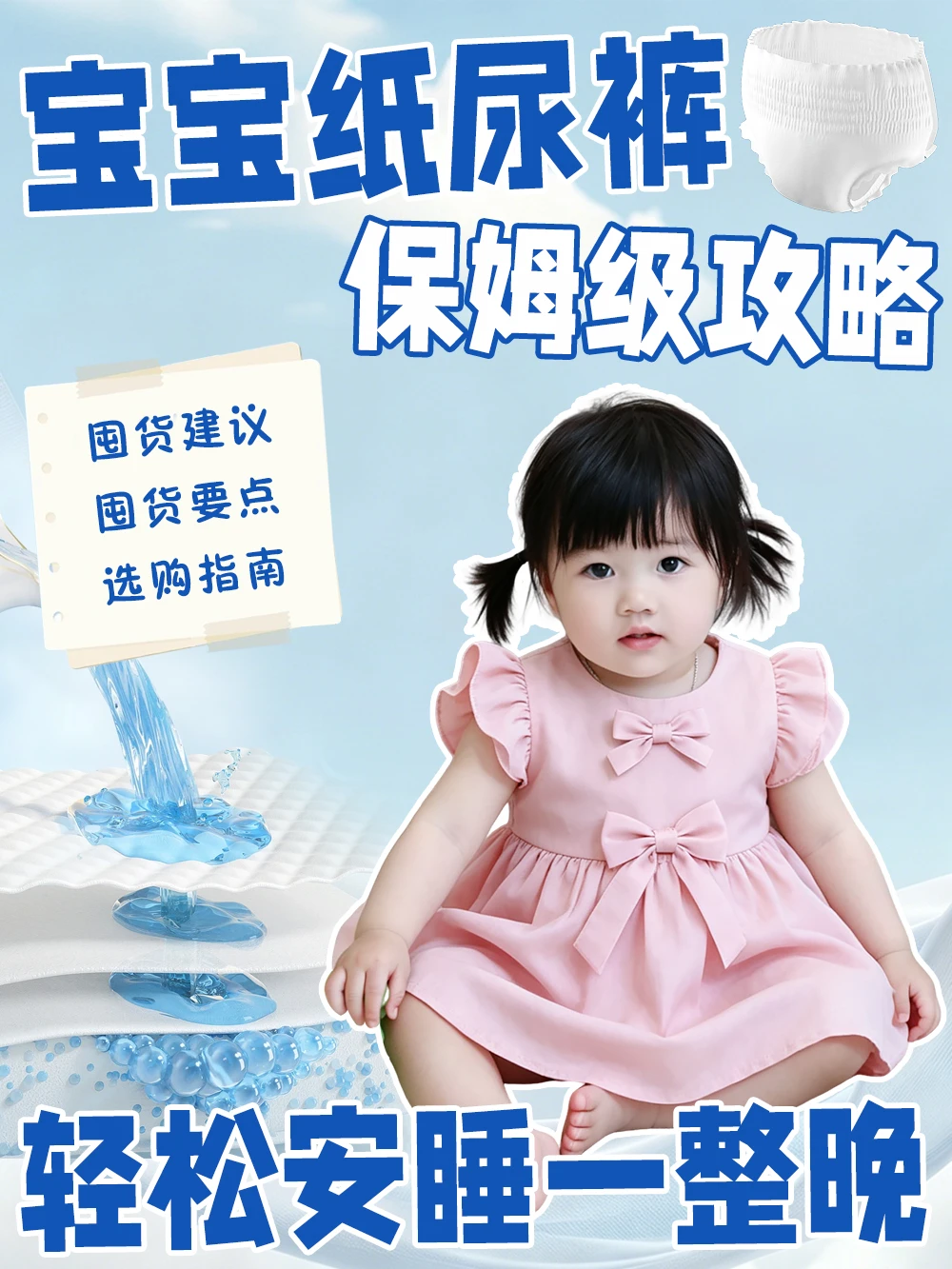 宝宝纸尿裤保姆级攻略.轻松安睡一整晚！
