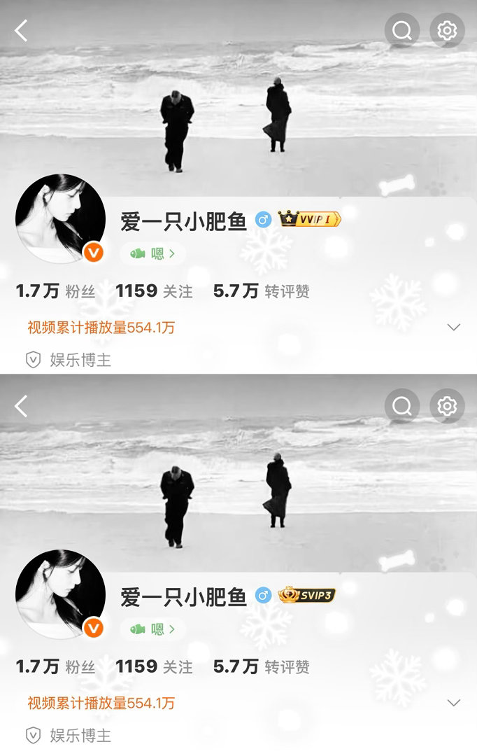 我知道什么机制了互动就掉 我刚看完我没掉然后评论了一下我的vvlp闪了一下就变成