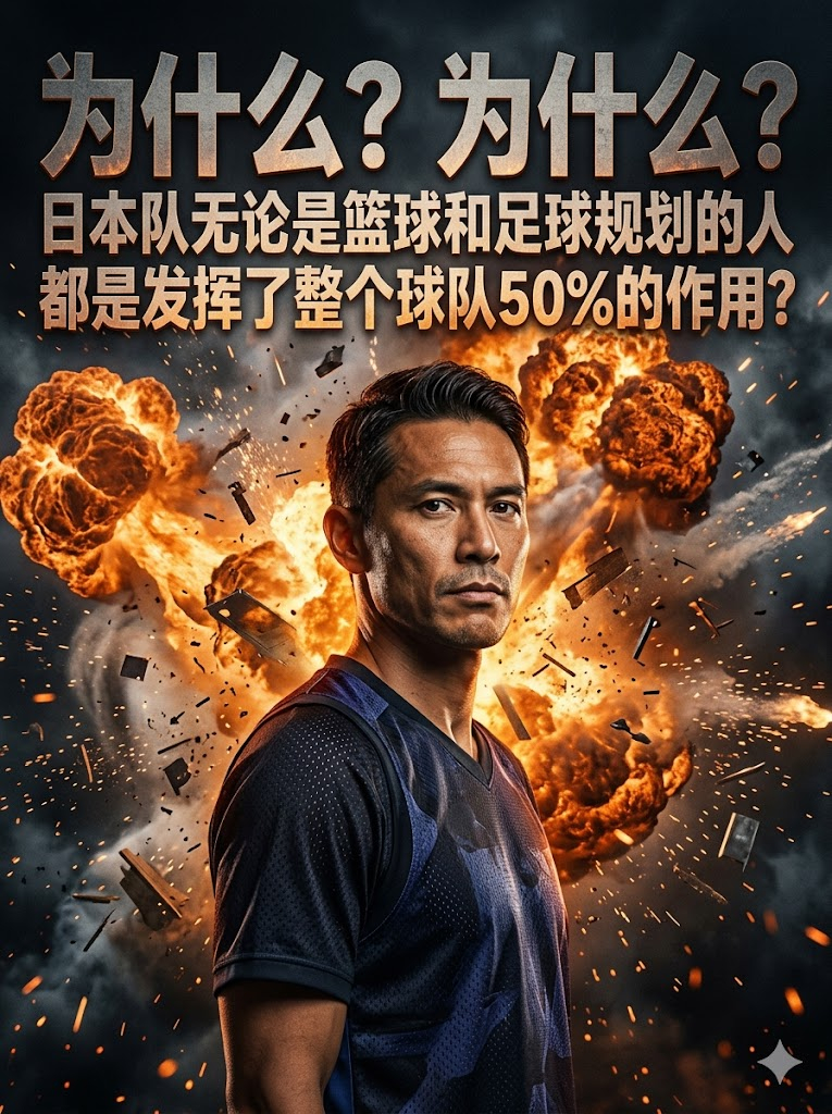 中国男篮vs日本男篮为什么日本队无论是篮球和足球规划的人都是发挥了整个球队50%