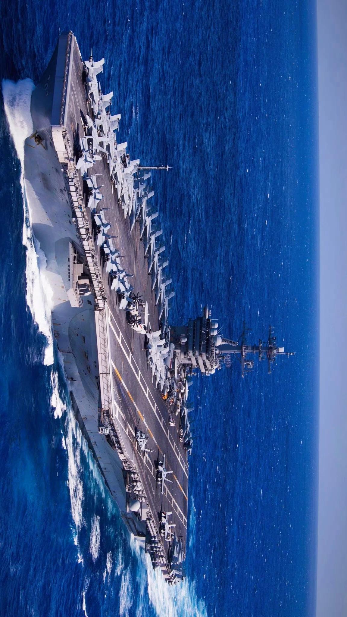 美国🇺🇸海军罗斯福号航空母舰，舷号CVN-71，是尼米兹级航母的4号舰，19