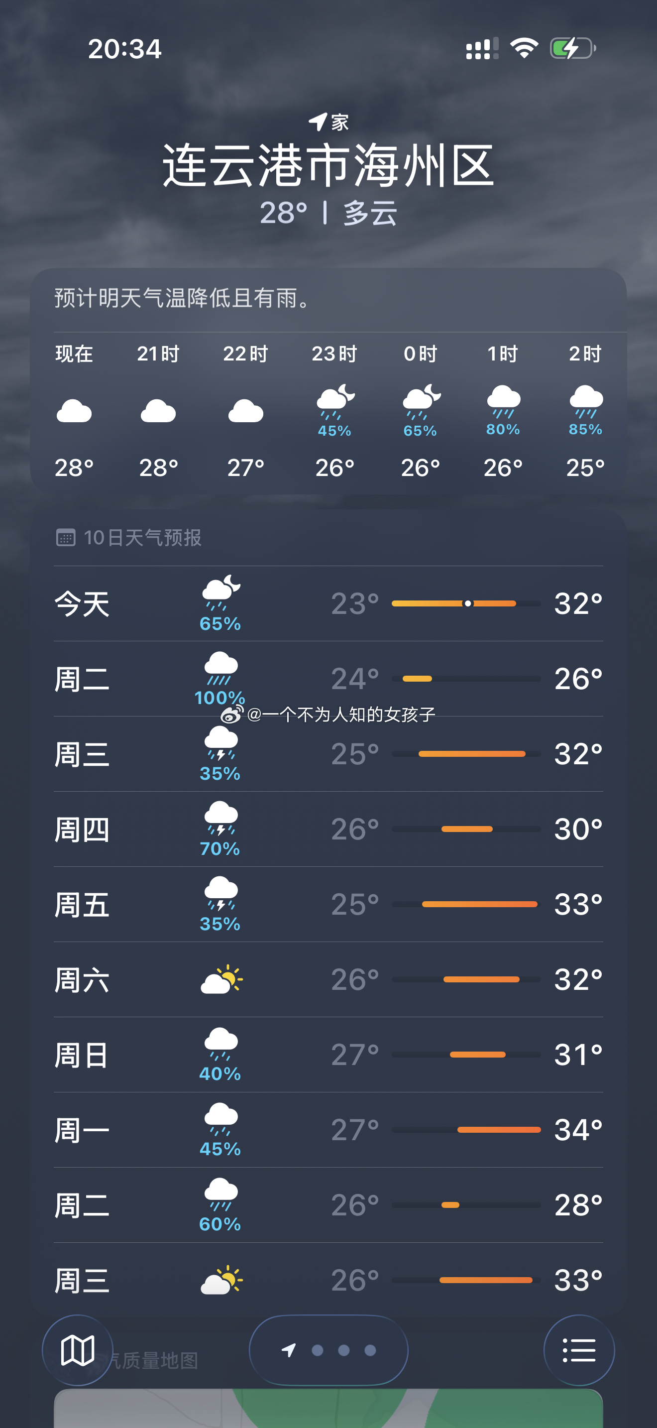 明天暴雨而我还要上班是的，牛马就是我 