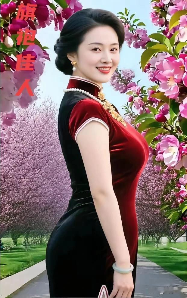 回眸一笑百媚生 ，
玉珠圆润显风情。
眉似春山寒远黛，
眸若秋水映繁星。