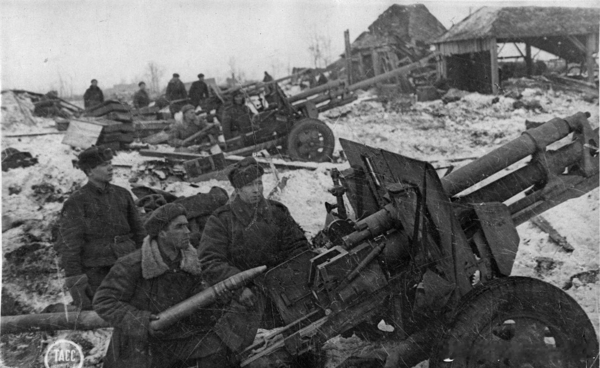 1944年1月17日苏军步兵第189师炮兵第431团射击排排长Иван Григ