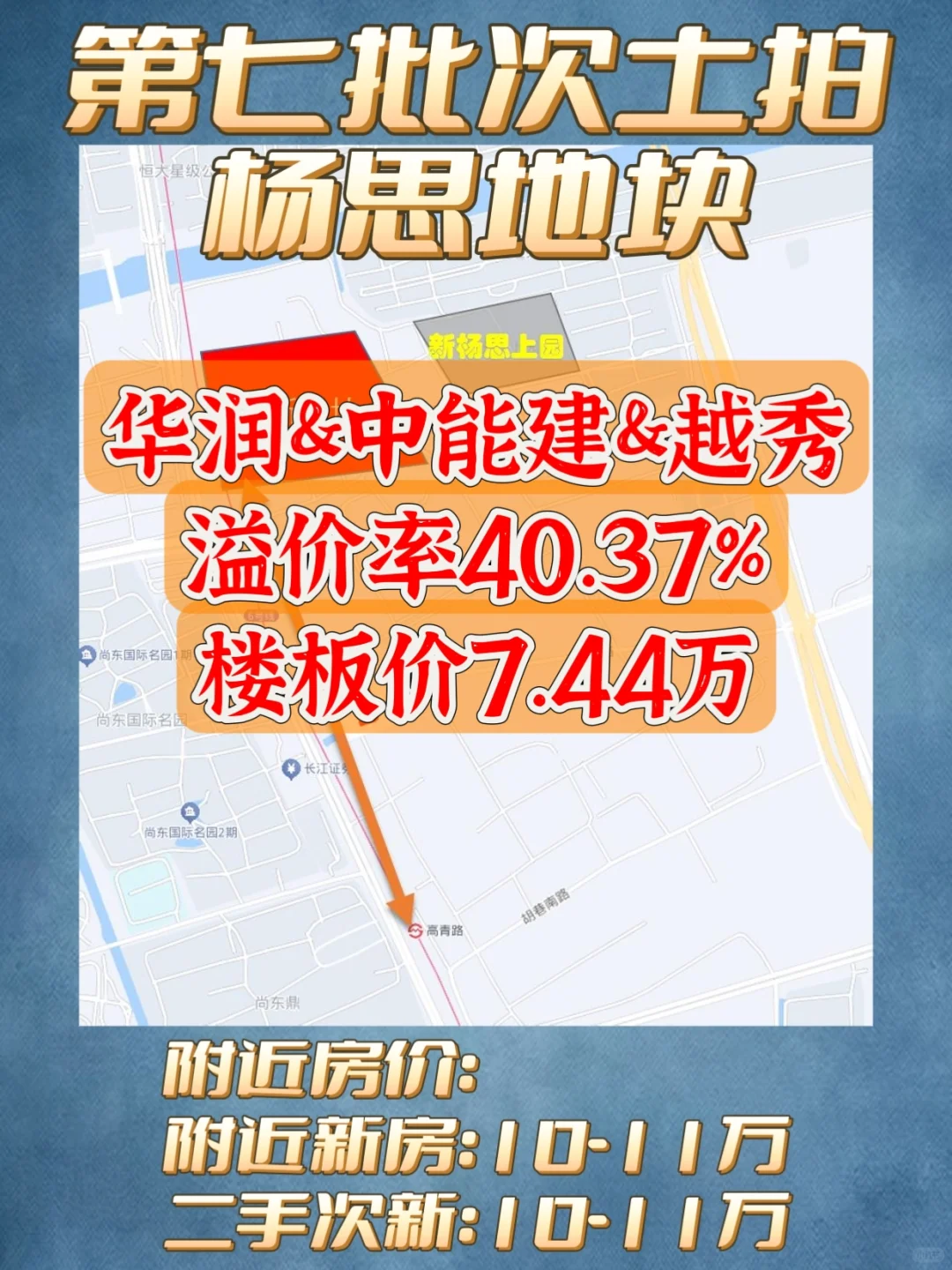 【溢价40%】华润&中能建&越秀拿下杨思宝地