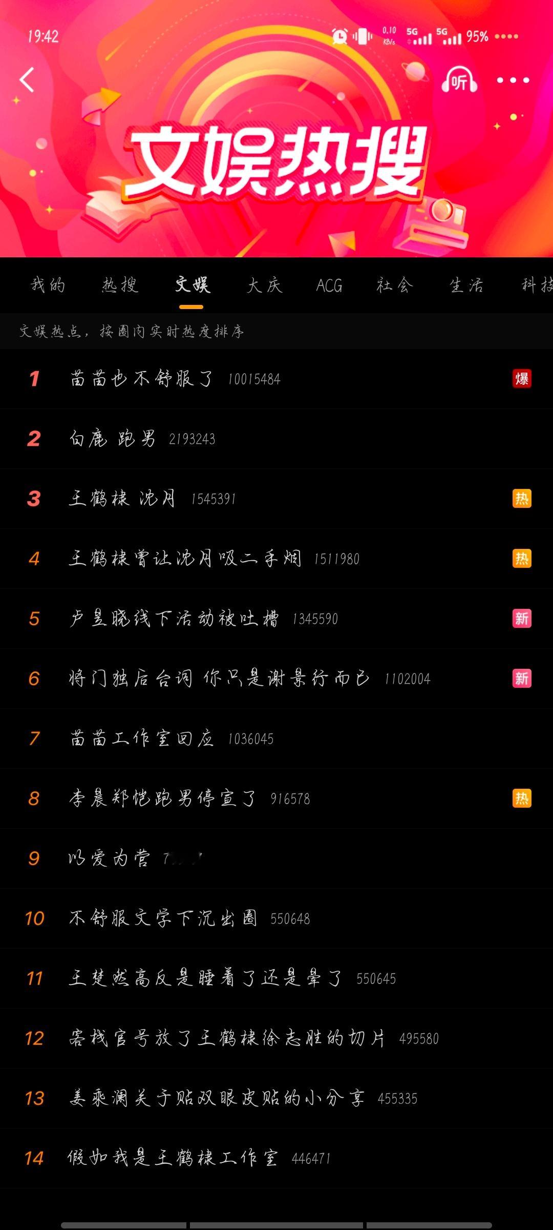 我真求求了 能不能让我蹭个热搜啊 我都不敢蹭 怕被乱刀砍飞 这些事什么时候能结束