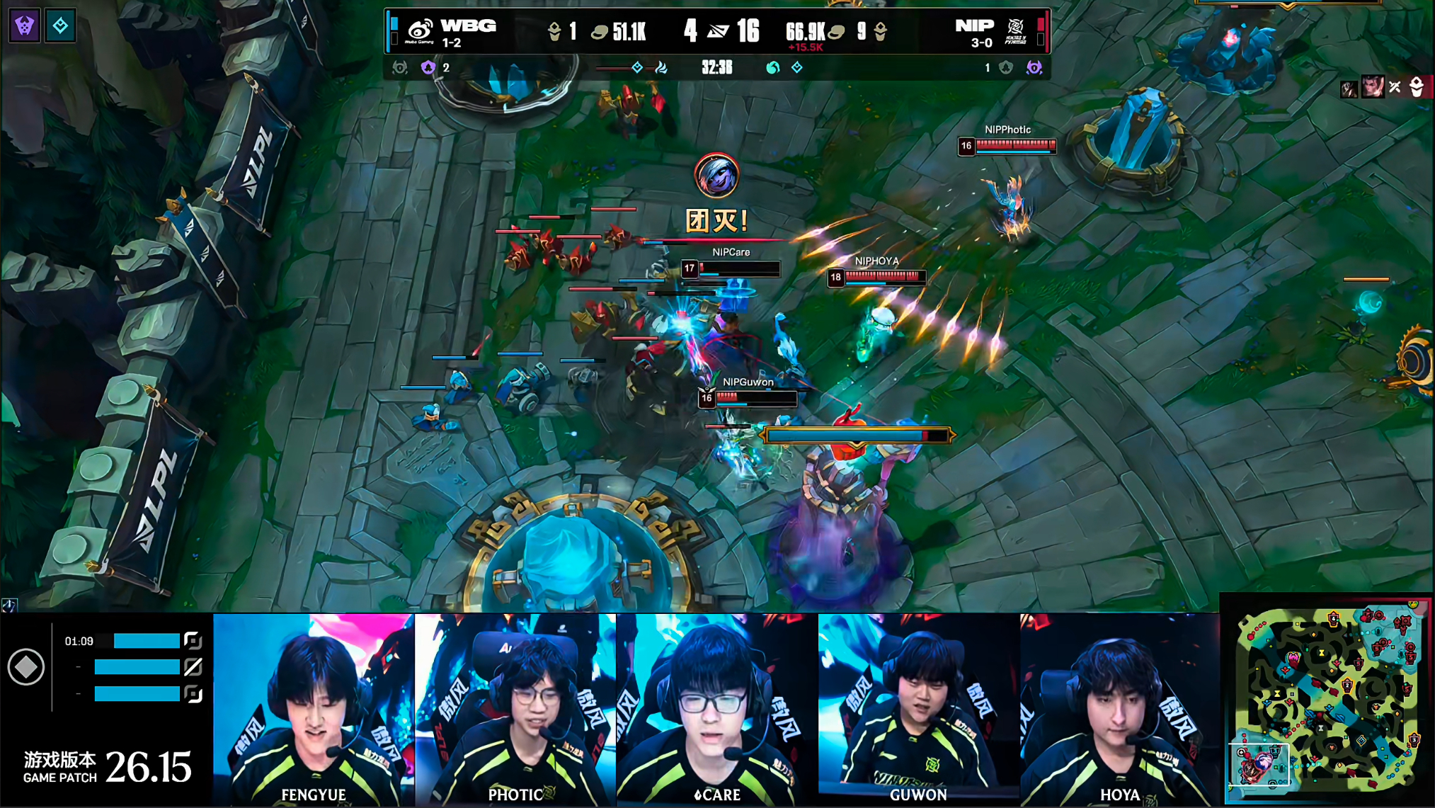 NIP 2-1 WBGWBG的决胜局还是没有给赵大哥选ADC！还是选了APC！虽