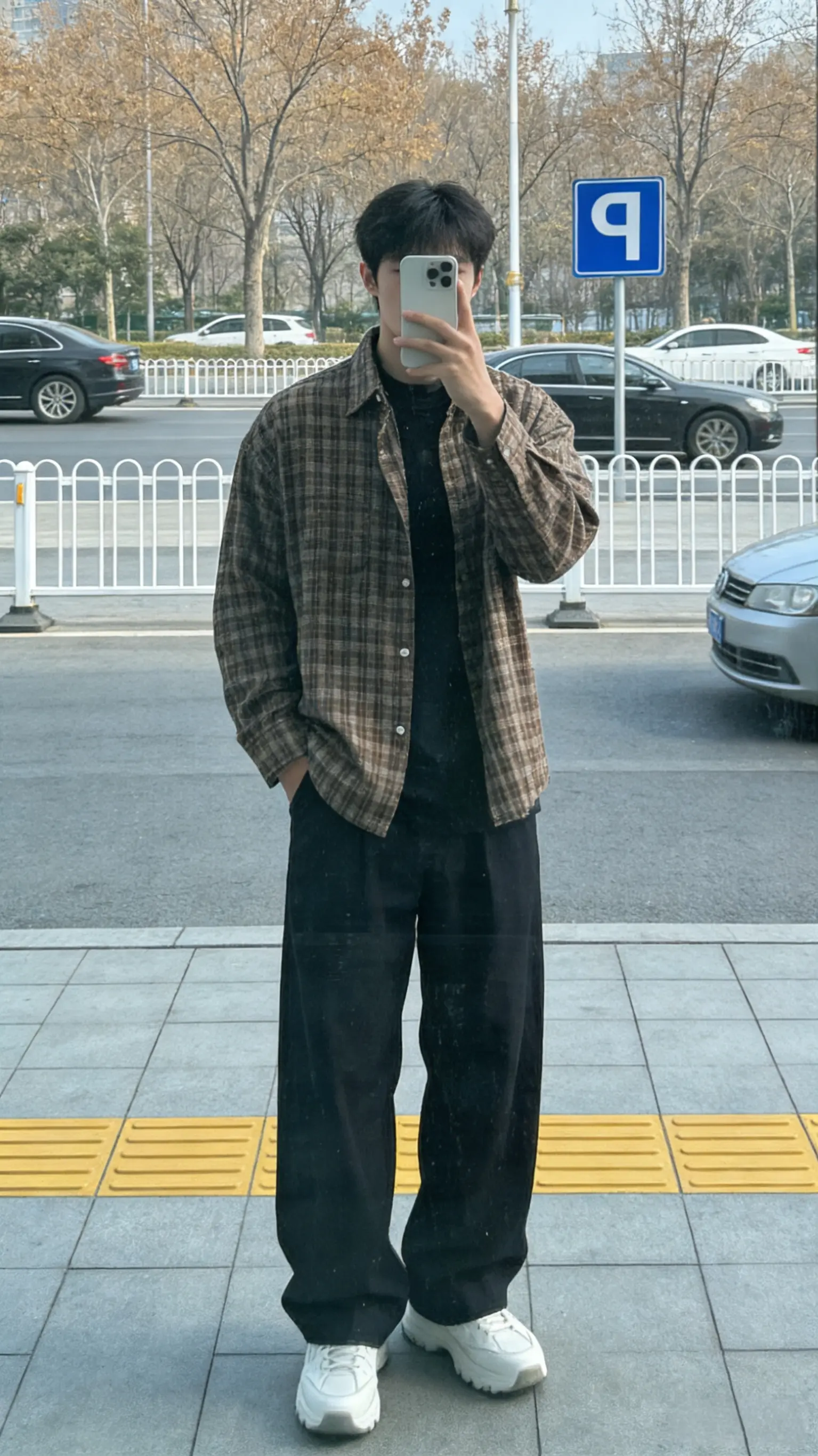 男士衬衫 格子衬衫 第三视角ootd 品质男装 复古穿搭