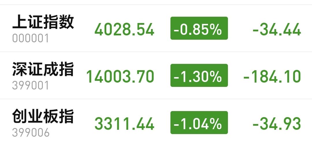 基金：这两个板块连续下跌了7个交易日，可不可以进场抄底
今天市场低开，三大指数都
