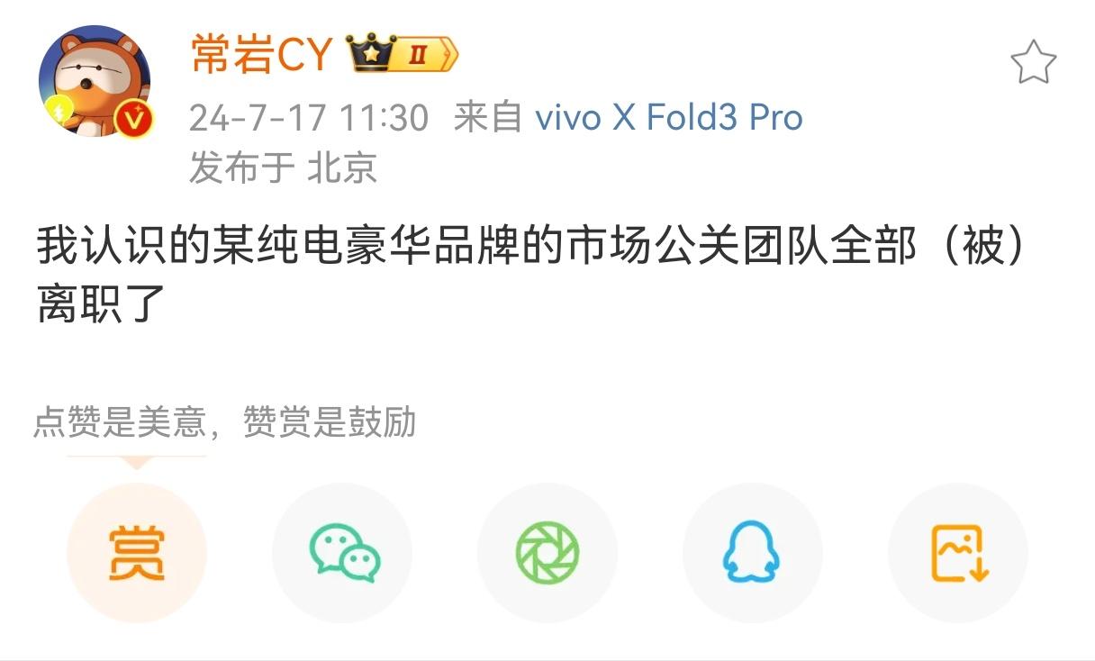 老王路边社消息:常岩说的豪华品牌是极星。背景是极星科技总部搬到南京。背后没有什么