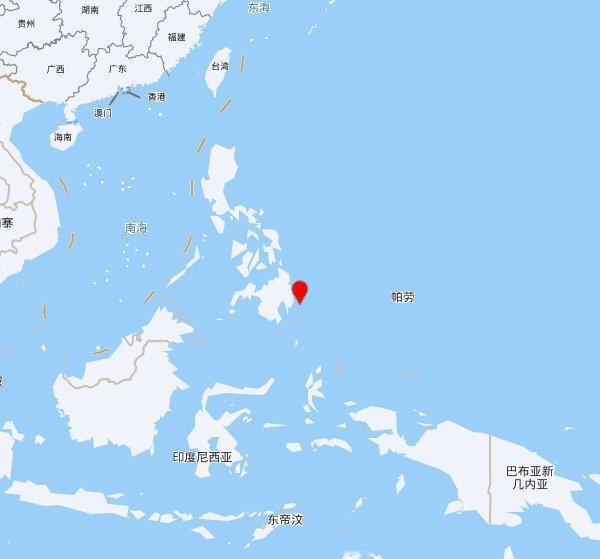 【欧洲地中海地震中心】发布，2025-10-11 03:14:18 在 菲律宾群