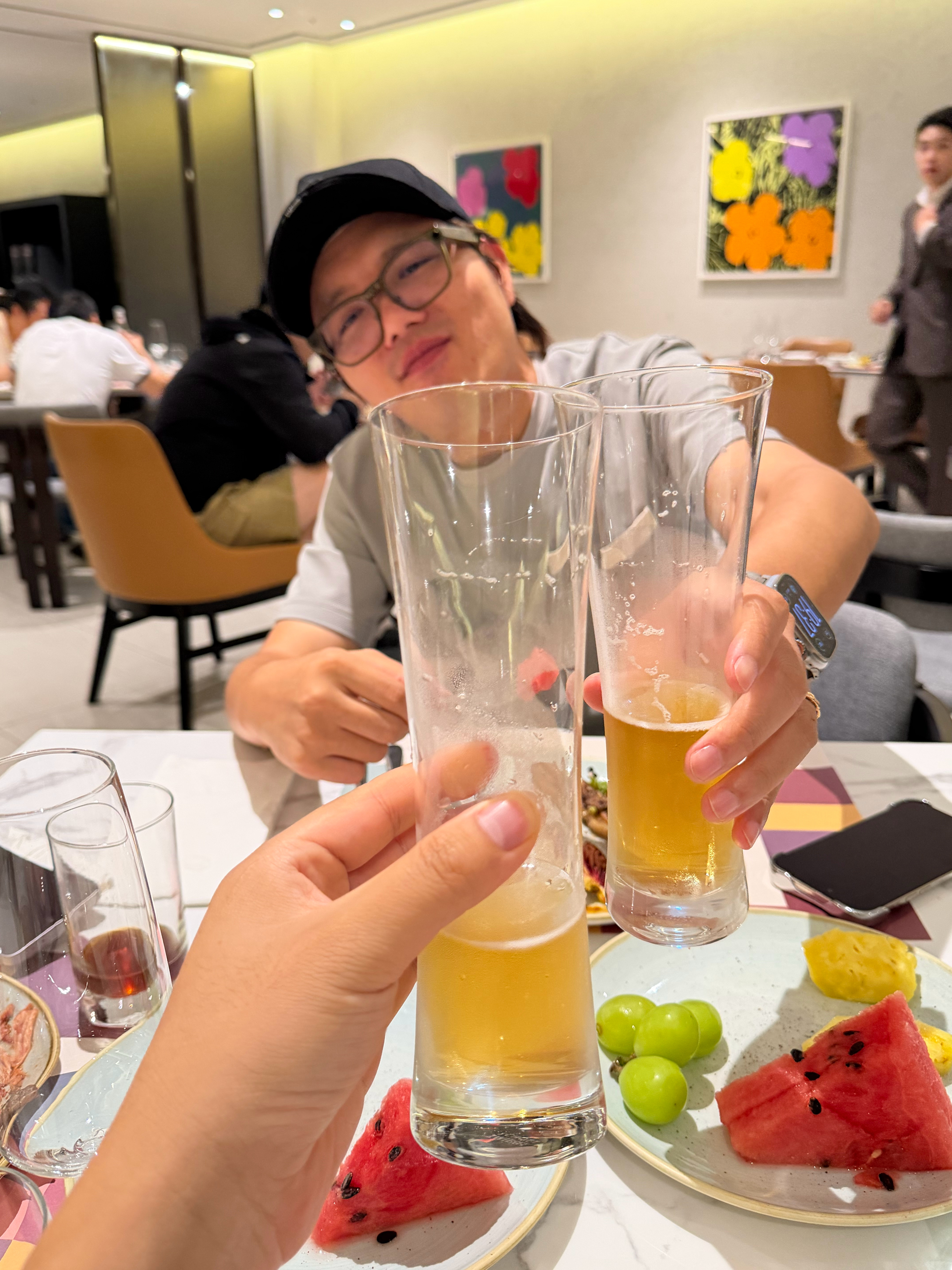 请喝啤酒，花了26000[泪奔]好在是韩元，不然我都不知道回家怎么跟汪总解释了 