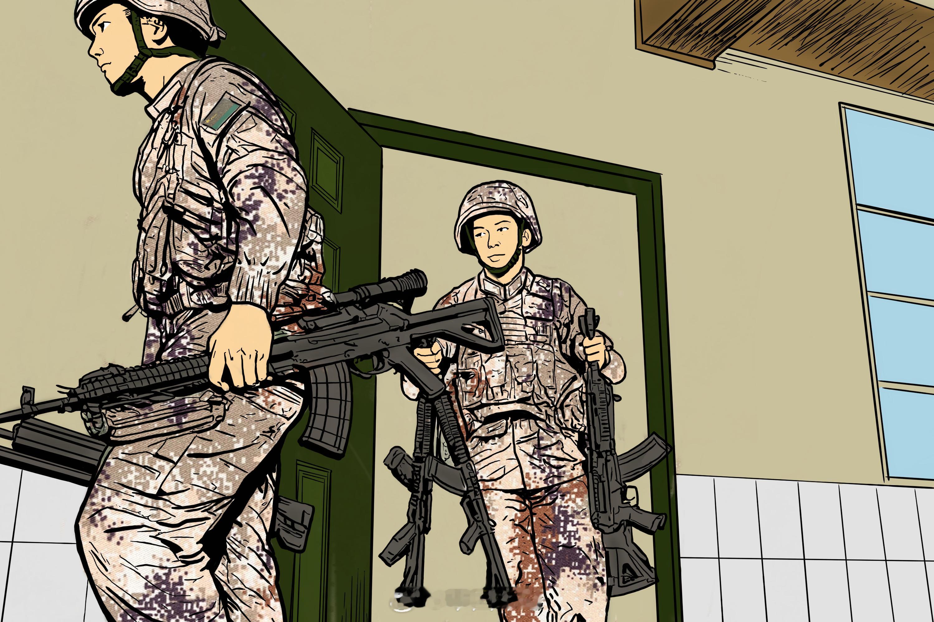 军号小夜灯今晚一起看看边防军人笔下的新年度军事训练来袭，这是你眼中青春的样子吗？