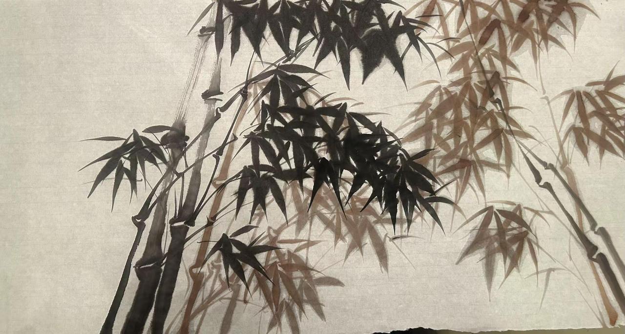 喜欢并坚持的国画学习 感受竹画之美 书画养心存雅气 独立的笔墨语言和笔墨精神
