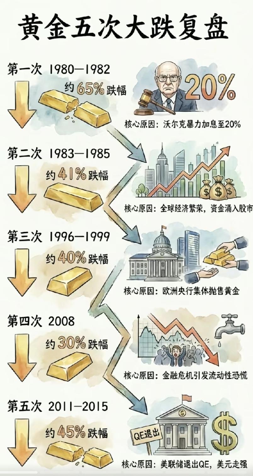 黄金危险系数，正在悄悄升高，普通人看懂此图，就不会被当韭菜割，最高点已成为历史，