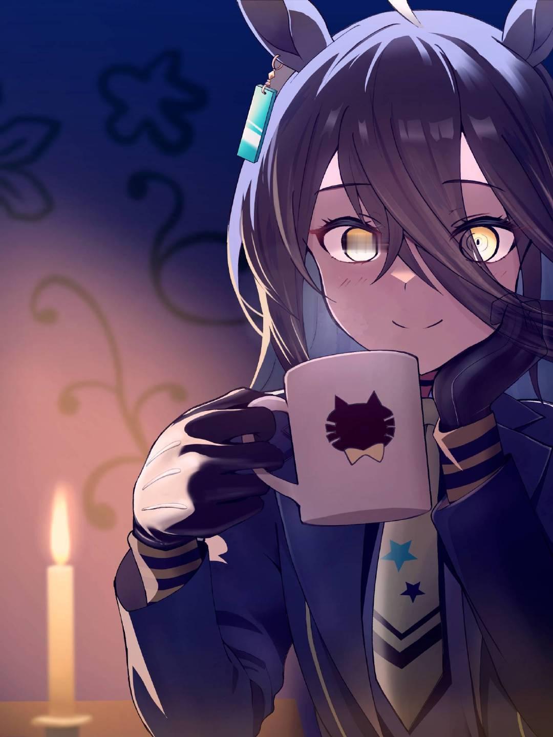 曼城茶座——赛马娘Pretty Derby——画师: あめぬ，网页链接