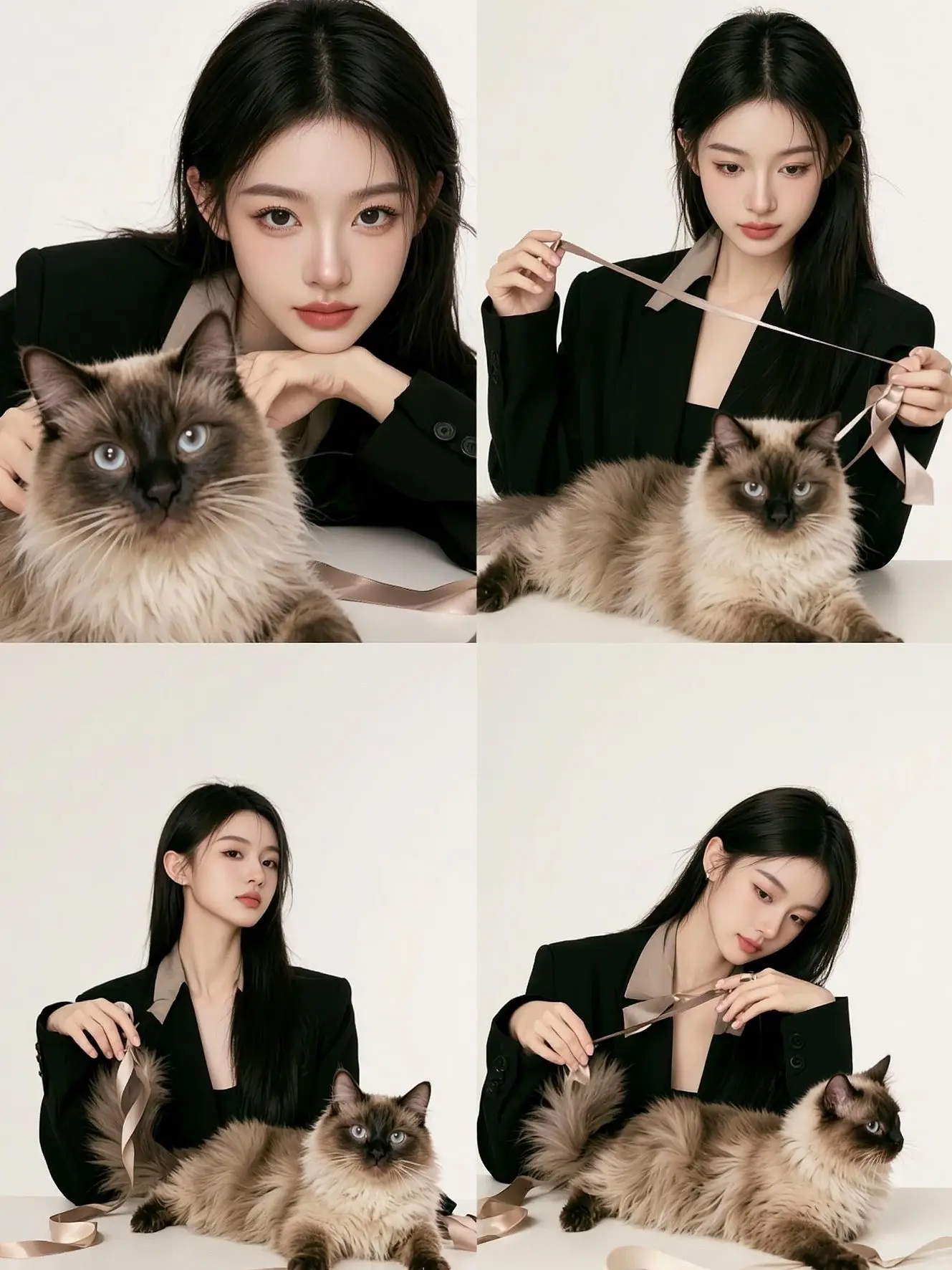 现实不能拥有一只猫猫，替我实现了