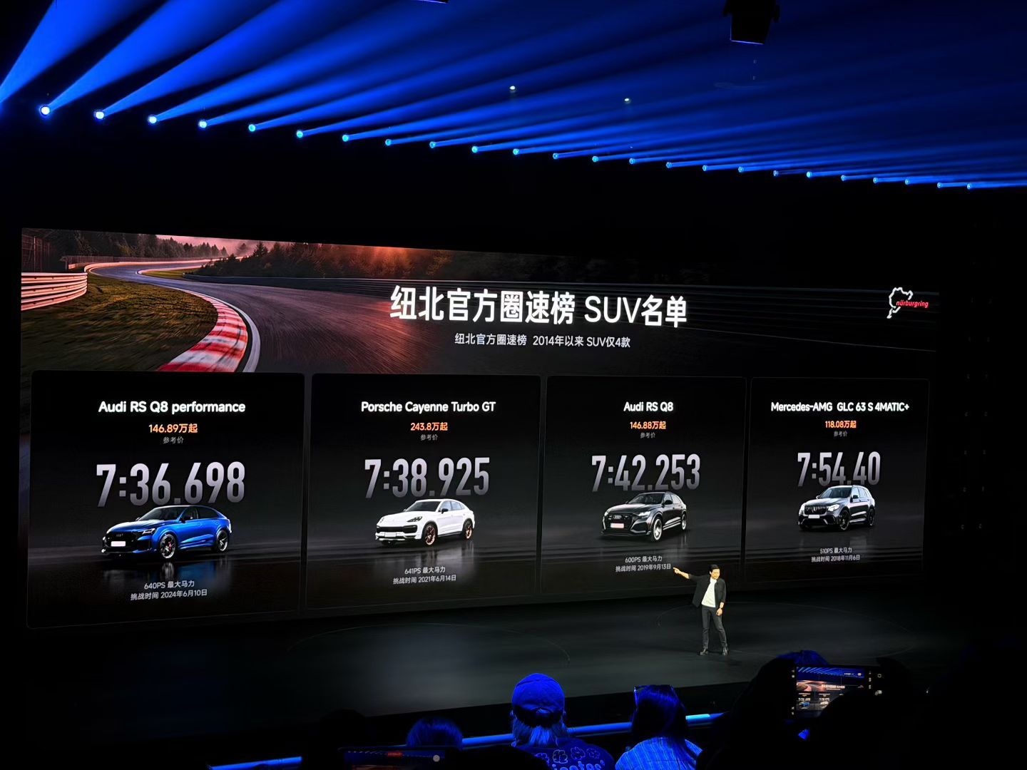 小米YU7GT7分22秒755的纽北成绩，直接刷新SUV圈速纪录，快出14秒。不
