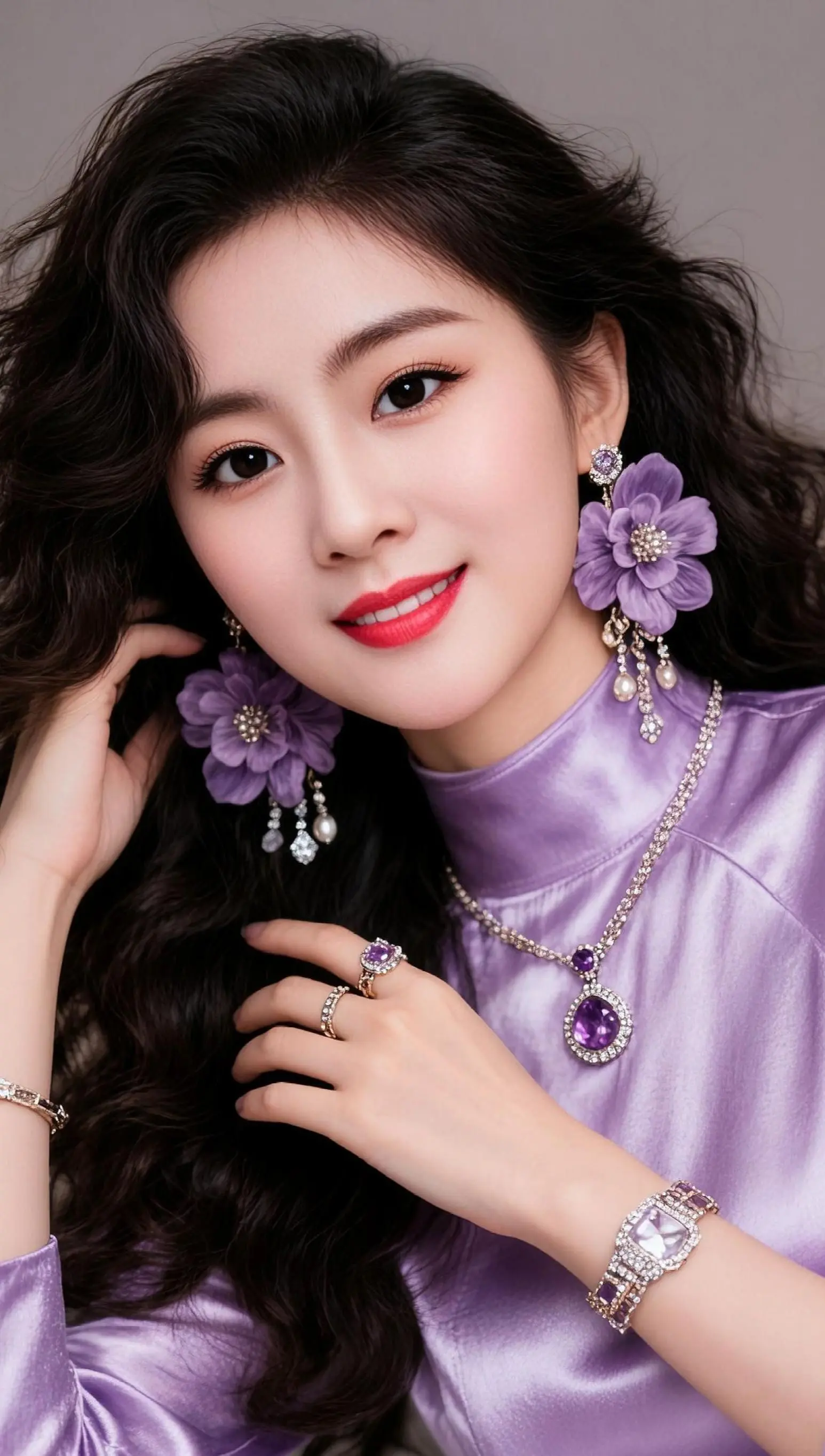 AI紫调优雅写真 ai创作