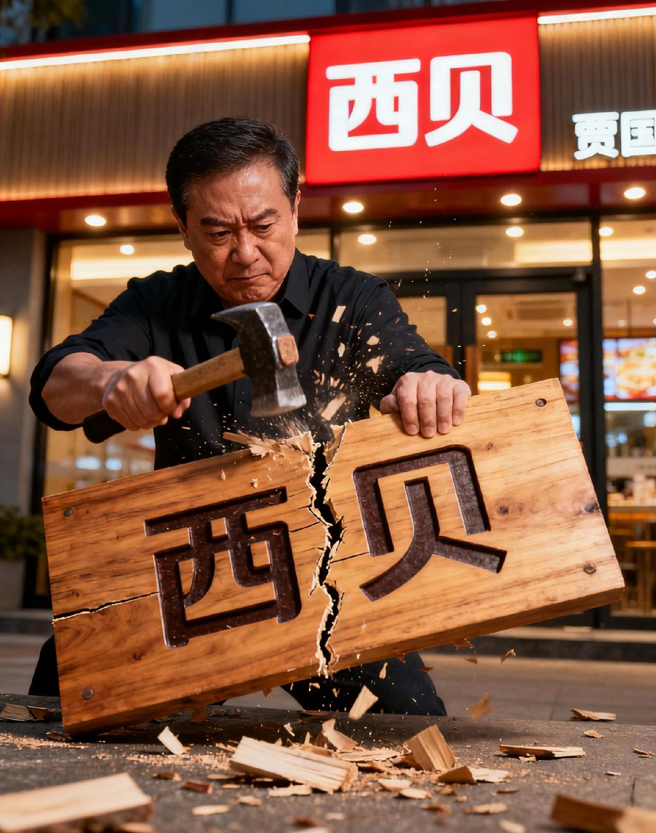 西贝闭店102家！成也贾国龙败也贾国龙，连锁标准化终成双刃剑——
 
    1