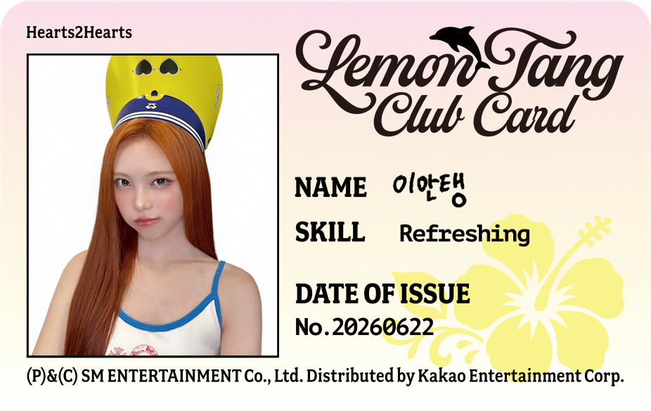 Lemon Tang Club Leaders Member ID Cards 
