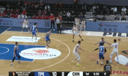 中国男篮对阵台北男篮，第一节中国男篮27：22领先，一改之前慢热的毛病，这场比赛