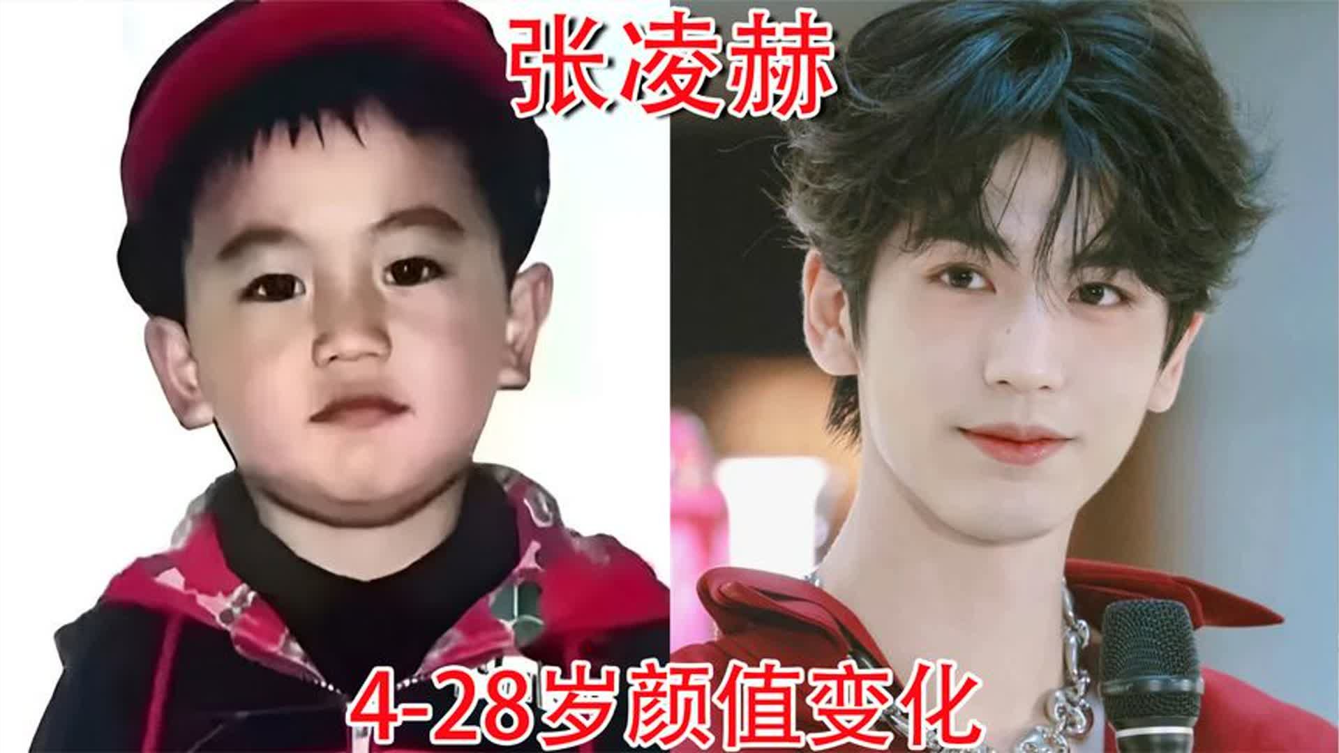张凌赫4-28岁颜值变化，从小帅到大的天然帅哥，古装扮相惊艳