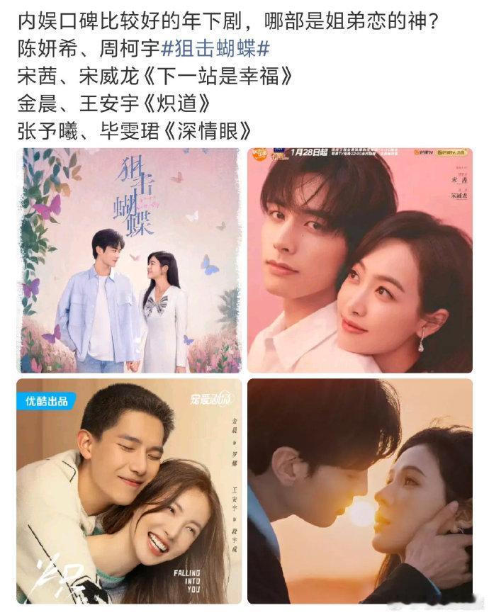 内娱口碑比较好的年下剧电视剧姐弟恋的神这些高分年下剧凭实力圈粉，用双向奔赴替代单