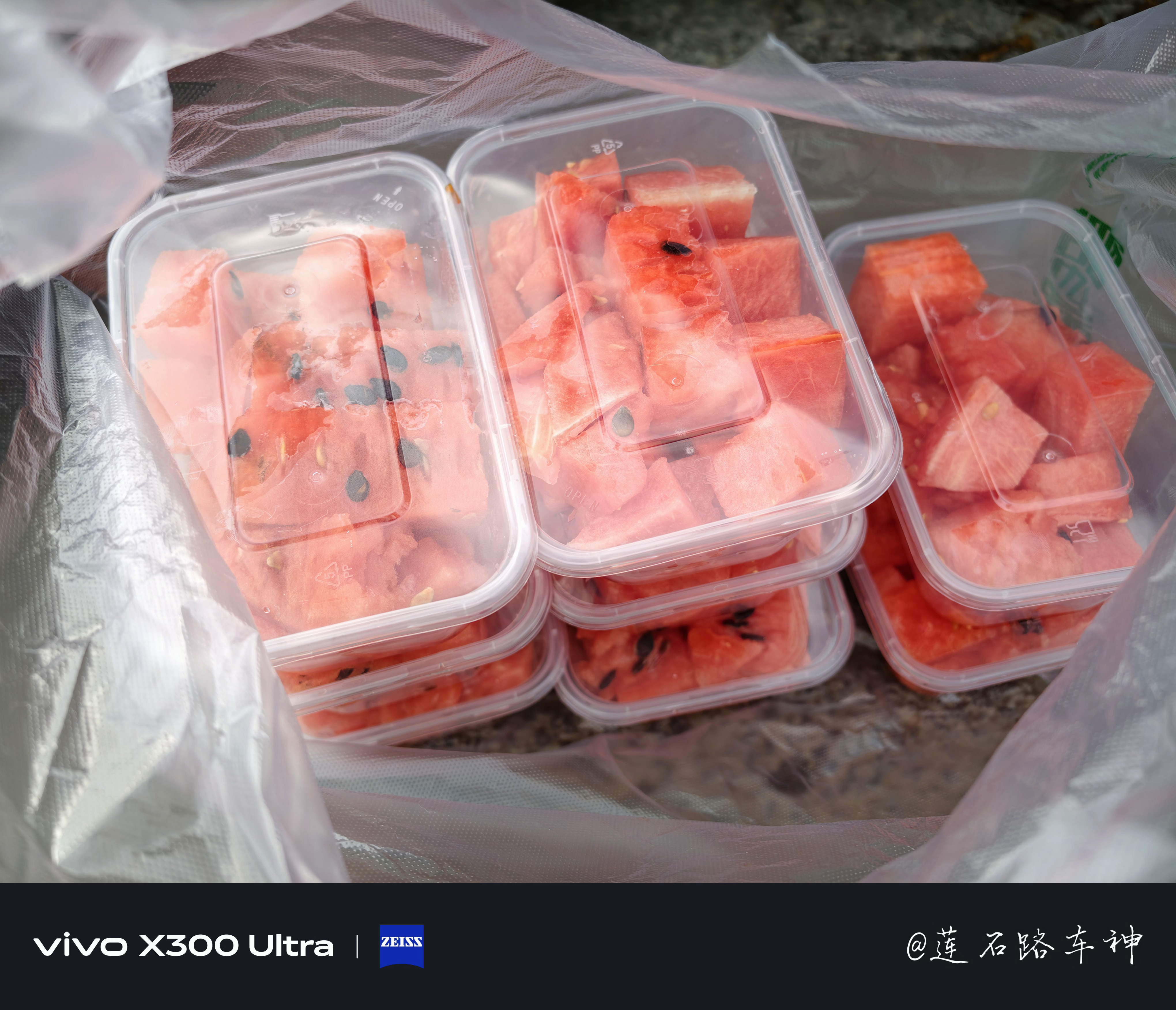 赛里木湖门口切了8盒西瓜，你猜多少钱？（盒是我们自己的） 博乐·赛里木湖