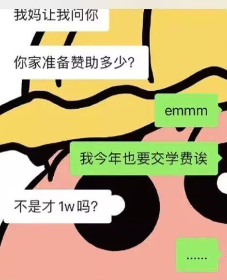 堂妹考上研究生要家庭众筹 